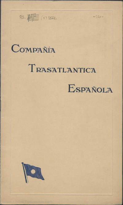 Folleto vapor Cristóbal Colón